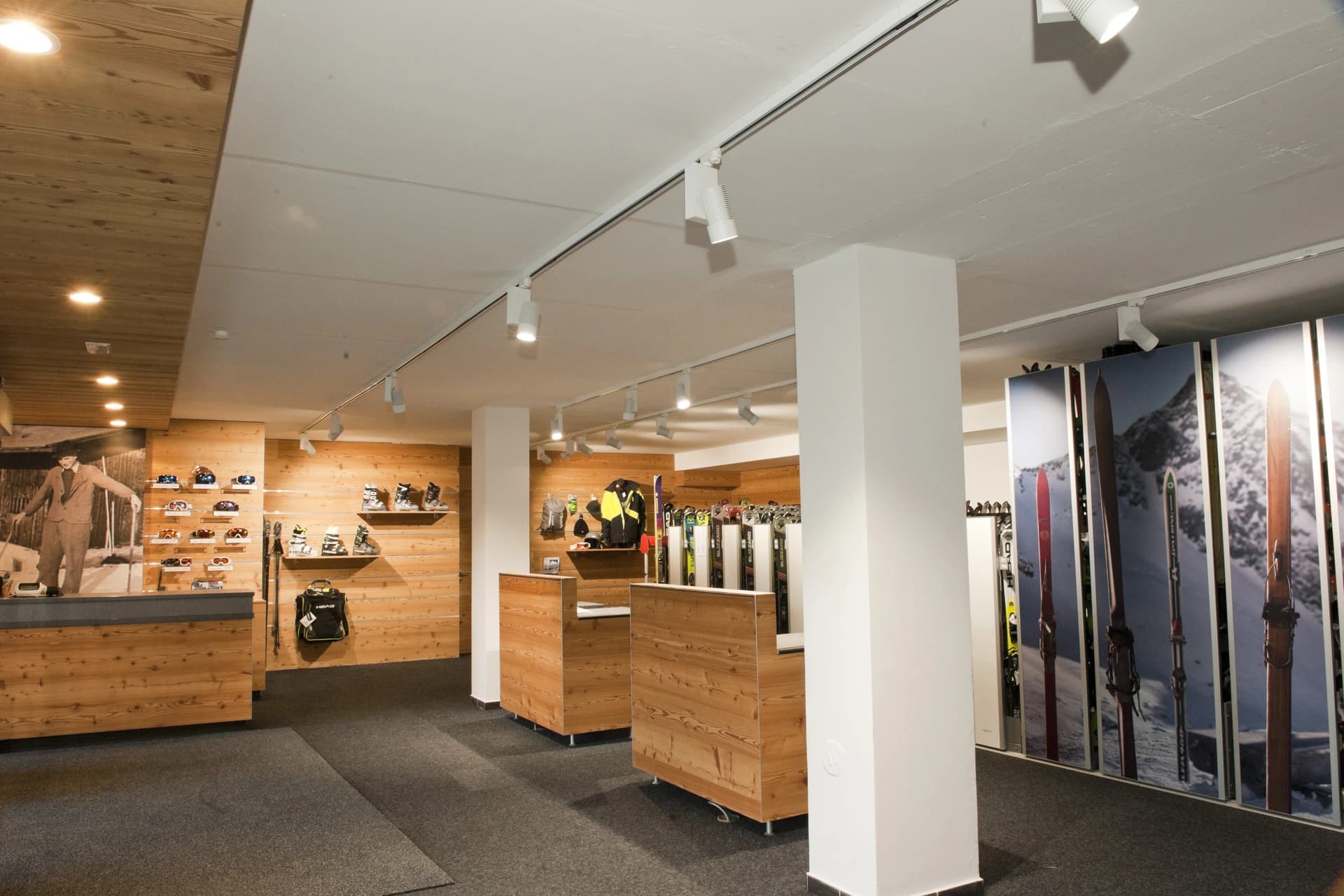 Skiverleih Innenraum
